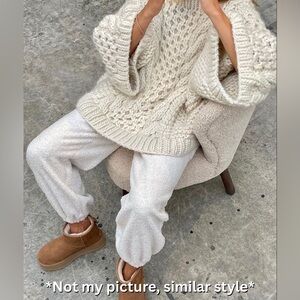 Chunky Knit Cream Sweater